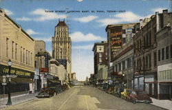 Texas Street Looking East Postcard