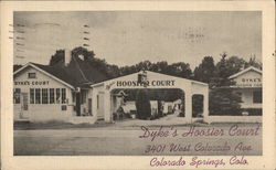 Dyke's Hoosier Court Postcard