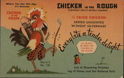 Chicken in the Rough - Beverly Osborne Advertising Postcard Postcard Postcard