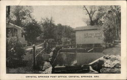 Crystal Springs Post Office Arkansas Postcard Postcard Postcard