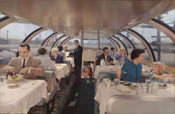 Astra Dome Dining Car Postcard