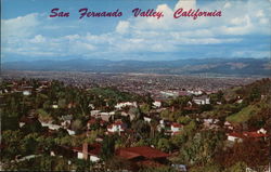 San Fernando Valley from the Hollywood Hills Postcard