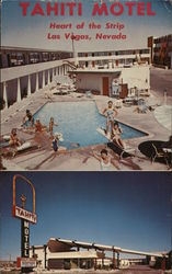 Tahiti Motel - Heart of the Strip Las Vegas, NV Postcard Postcard Postcard