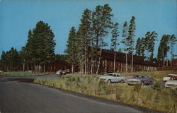 Lake Lodge overlooking North Shore of Yellowstone Lake Postcard