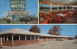 South Hill Motel & Restaurant Postcard