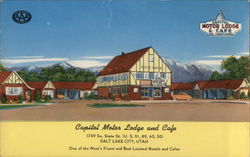 Capitol Motor Lodge and Cafe Salt Lake City, UT Postcard Postcard Postcard