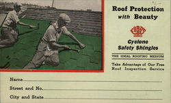 Cyclone Safety Shingles - Jacques Hardware Co. Postcard