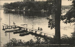 Camp Whippoorwill - Waterfront Instruction Postcard