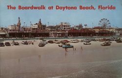 The Boardwalk at Daytona Beach, Florida Postcard