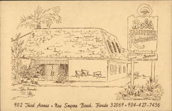 Bob's Sandpiper Restaurant New Smyrna Beach, FL Postcard Postcard Postcard