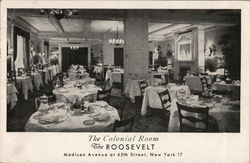 The Colonial Room The Roosevelt Postcard