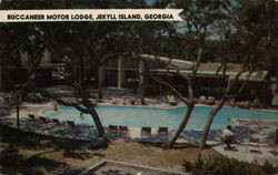 Buccaneer Motor Lodge Jekyll Island, GA Postcard Postcard Postcard