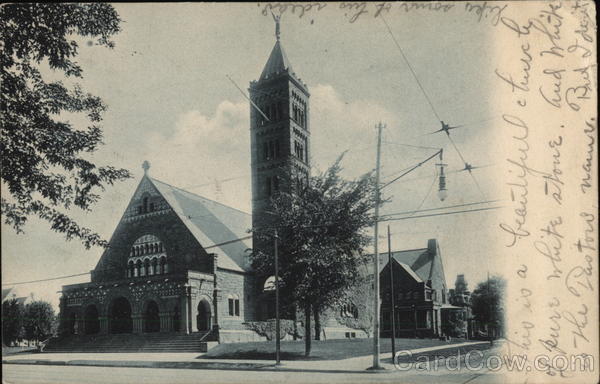 First Congregational Church Detroit, MI Postcard