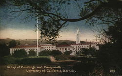 Group of Buildings and Campanille, University of California Postcard