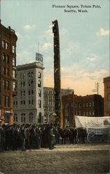 Pioneer Square, Totem Pole Postcard