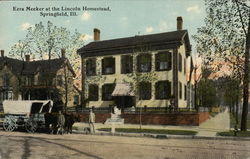 Lincoln Homestead showing Ezra Meeker Postcard