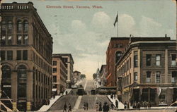 Eleventh Street Tacoma, WA Postcard Postcard Postcard