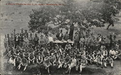 A Day's Picnic in the U.S. Army Postcard