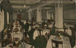 Cafe of New Hotel, Calhoun Seattle, WA Postcard Postcard Postcard