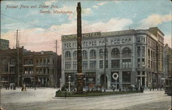 Pioneer Place and Totem Pole Postcard