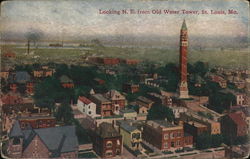 Looking N.E. from Old Water Tower Postcard