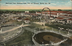 Bird's-eye View, Fairyland Park, 75th and Prospect Kansas City, MO Postcard Postcard Postcard