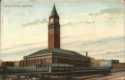 View of Union Depot Postcard