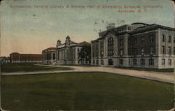 Gymnasium, General Library & Browne Hall of Chemistry, Syracuse University New York Postcard Postcard Postcard