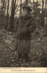 John Burroughs in Woodchuck Coat Postcard