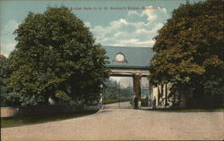 Lodge Gate to C. M. Mackay's Estate, Roslyn, L.I. Postcard