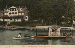 Scene on Lake Switzerland Postcard