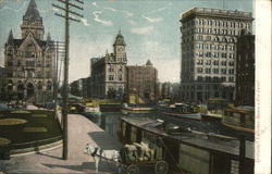 Clinton Square & Erie Canal Postcard