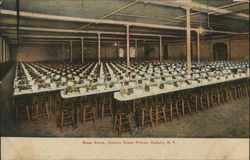 Mess Room, Auburn State Prison New York Postcard Postcard Postcard