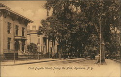 East Fayette Street, Facing the Park Postcard