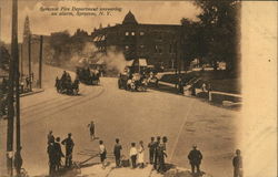 Syracuse Fire Department Answering an Alarm Postcard