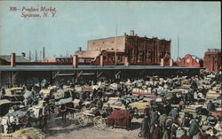 View of Produce Market Postcard