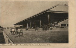 Grand Stand and Track, New York State Fair Grounds Postcard