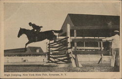 High Jumping, New York State Fair Postcard