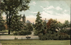 Yonkers, N.Y. View looking West from Washington Park New York Postcard Postcard Postcard