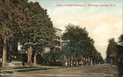 Union Avenue Looking East Postcard