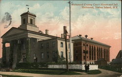 Richmond County Court House and Jail, Richmond, Staten Island, N.Y New York Postcard Postcard Postcard