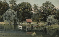 The Lake in Rural Cemetery Poughkeepsie, NY Postcard Postcard Postcard