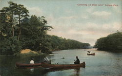 Canoeing on Deal Lake Postcard