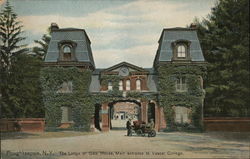 The Lodge or Gate House, Main Entrance to Vassar College Poughkeepsie, NY Postcard Postcard Postcard