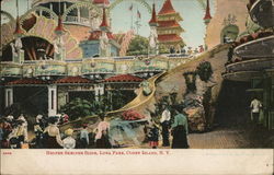 Helter Skelter Slide, Luna Park Postcard