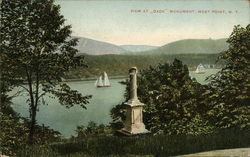 View at "Dade" Monument West Point, NY Postcard Postcard Postcard