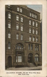 Alliance House, 258-260 West 44th Street Postcard