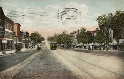 Broadway, Looking West Postcard