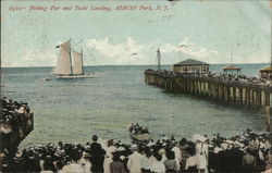 Fishing Pier and Yacht Landing Postcard