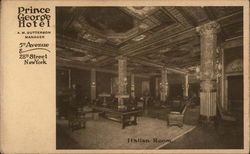 Italian Room, Prince George Hotel Postcard